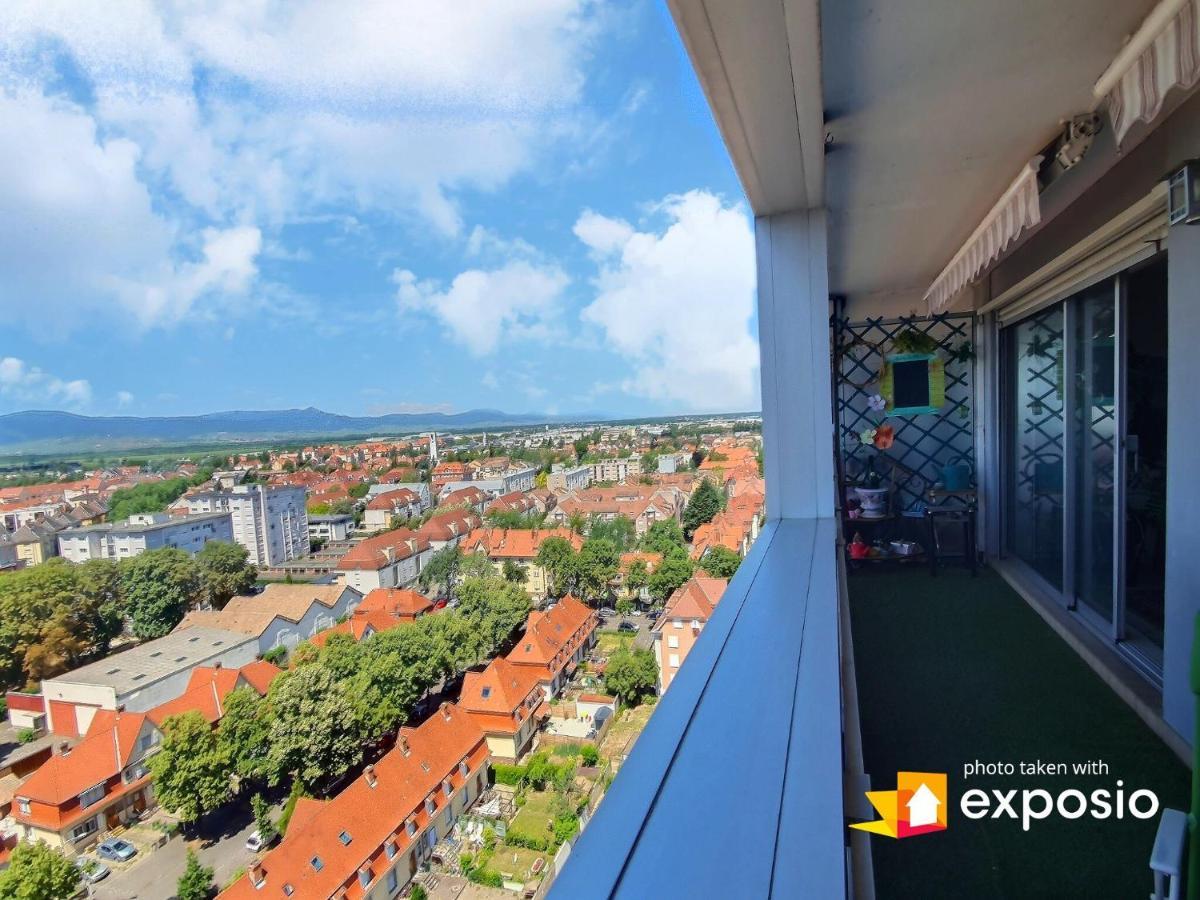 Bel Appartement Avec Vue Splendide Sur Toute La Ville De Colmar - Parking Gratuit Exterior foto